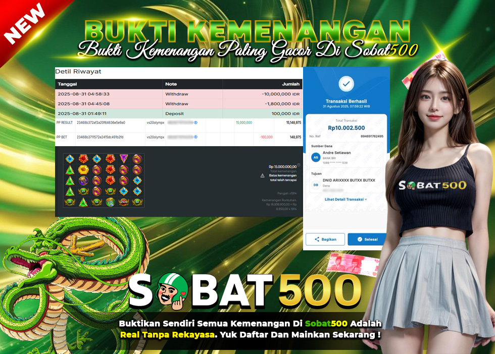 BUKTI JACKPOT SLOT GATES OF OLYMPUS 1000 TERPERCAYA DI INDONESIA TGL 31-08-2025