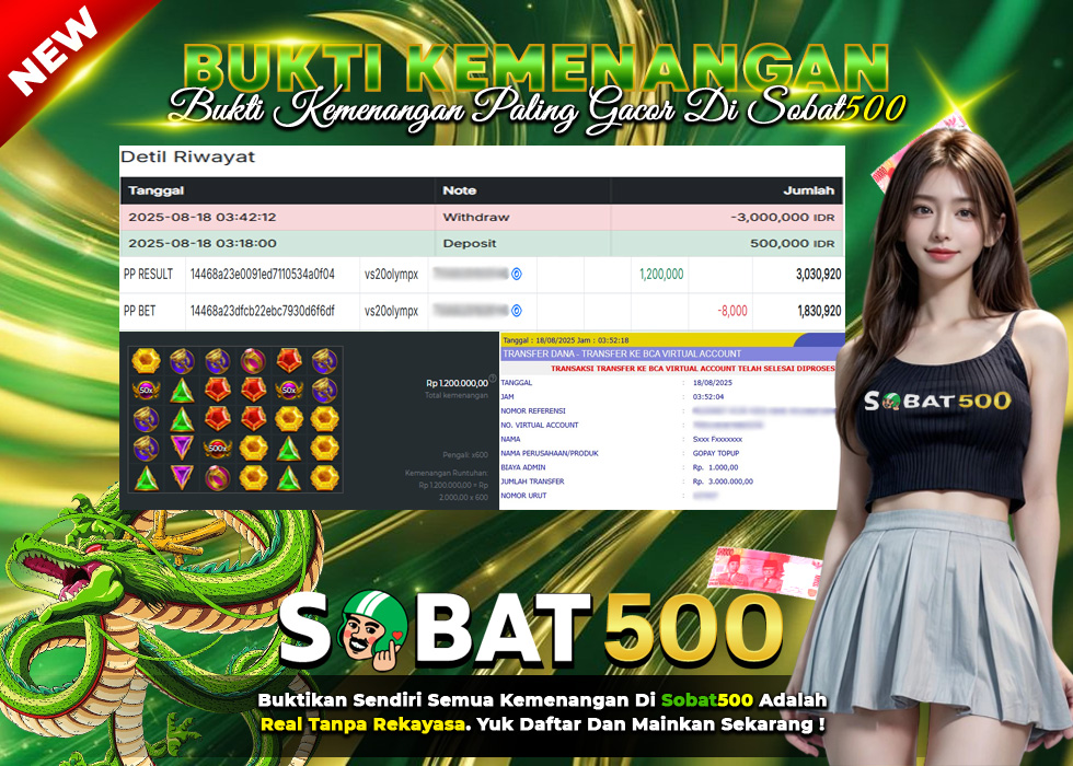 BUKTI JACKPOT SLOT GATES OF OLYMPUS 1000 TERPERCAYA DI INDONESIA TGL 18-08-2025