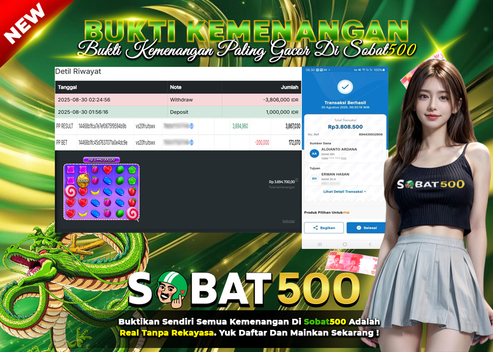 BUKTI JACKPOT SLOT SWEET BONANZA 1000 TERPERCAYA DI INDONESIA TGL 30-08-2025