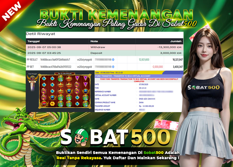 BUKTI JACKPOT SLOT GATES OF OLYMPUS SUPER SCATTER TERPERCAYA DI INDONESIA TGL 07-09-2025